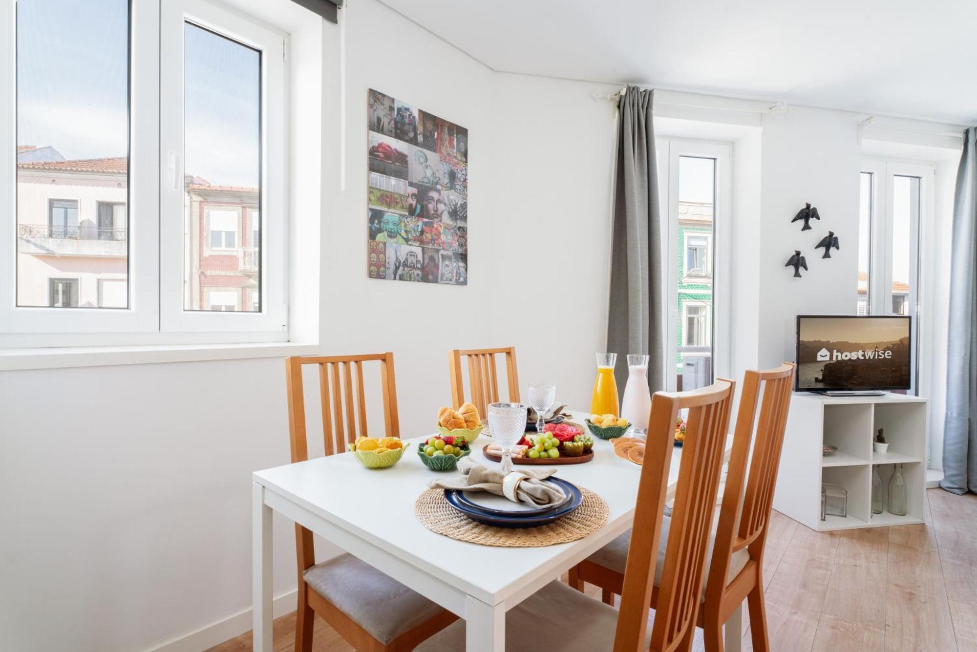 Host Wise - Flat W Free Private Parking - Bright & Cozy Apartment Порто Екстериор снимка